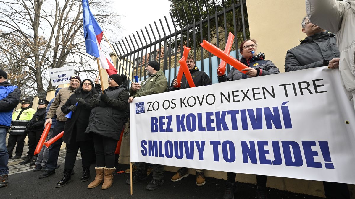 Zaměstnanci Nexenu stávkují už druhý den